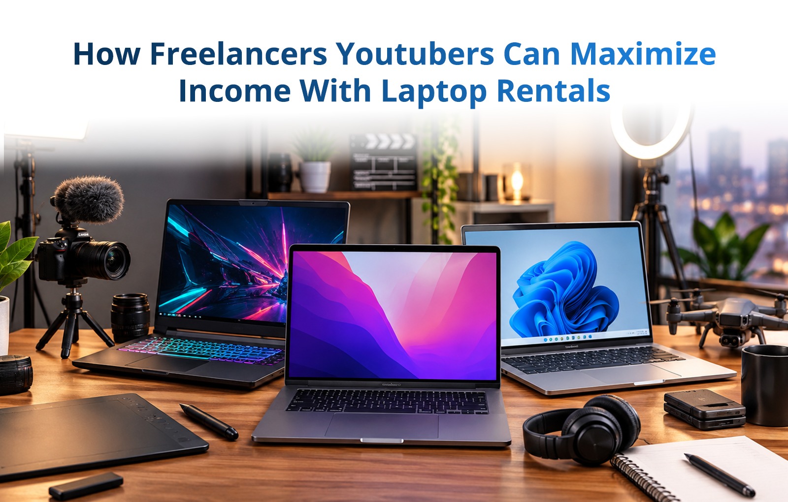How Freelance Youtubers Can Maximize Income With Laptop Rentals