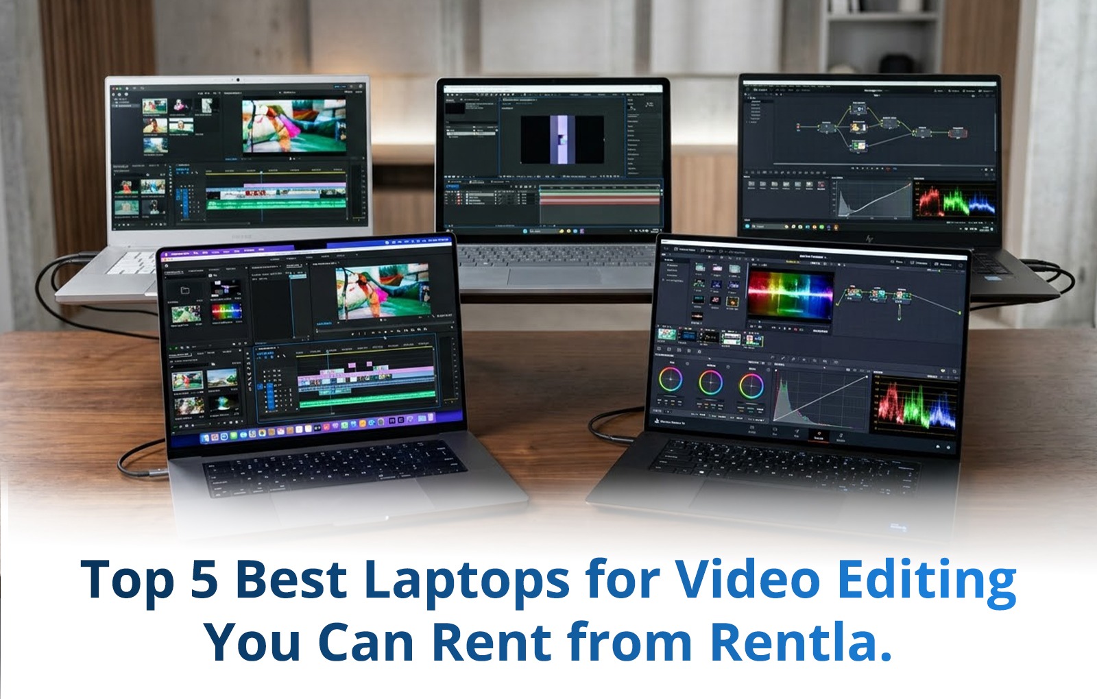 Top 5 Best Laptops for Video Editing You Can Rent from Rentla